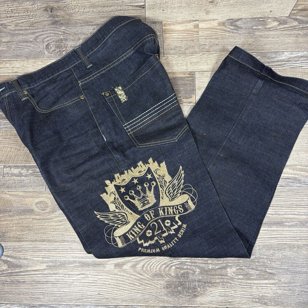 Vintage Y2K SOUTH POLE KING OF KINGS 21 Baggy Men's Jeans Denim Size 34